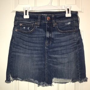 American eagle jean skirt